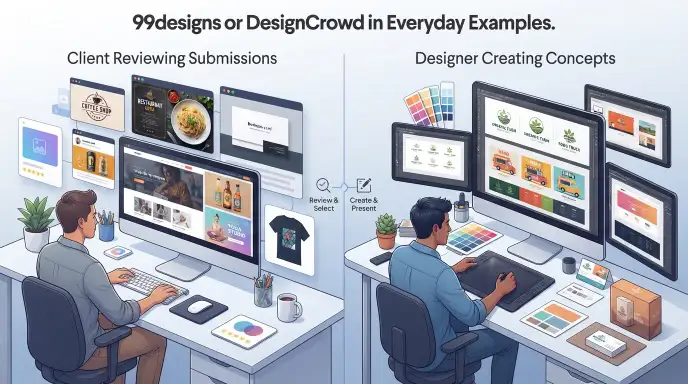 99designs or DesignCrowd in Everyday Examples