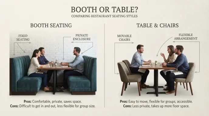 booth or table