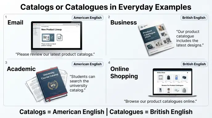 Catalogs or Catalogues in Everyday Examples