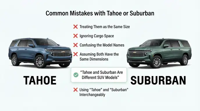 Common Mistakes with Tahoe or Suburban