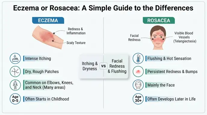 eczema or rosacea