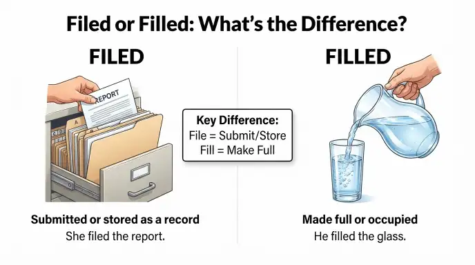 filed or filled