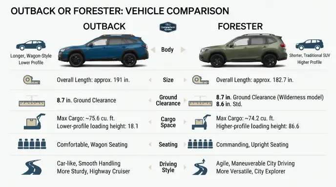 outback or forester