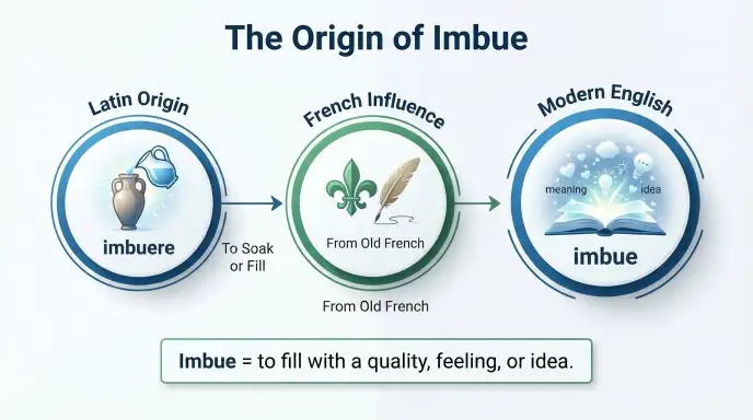 The Origin of Embue or Imbue