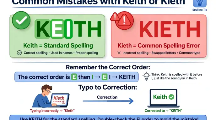 Common Mistakes with Keith or Kieth
