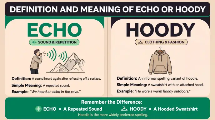 Definition and Meaning of Echo or Hoody
