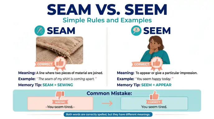 seam or seem