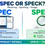 spec or speck