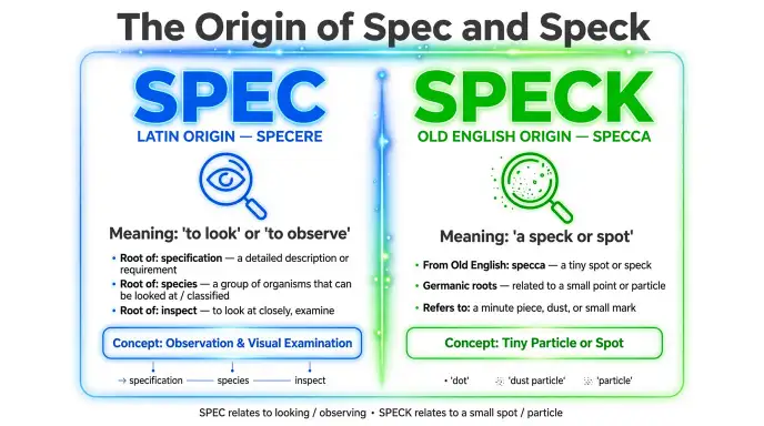 The Origin of Spec and Speck
